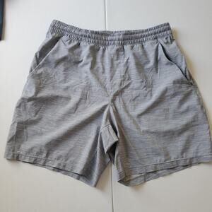 Lululemon Shorts Mens Medium Gray Athletic Running Training Elastic Workout